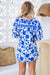 The Sade Top - Blue Athena - Sparrow & Finch Boutique
