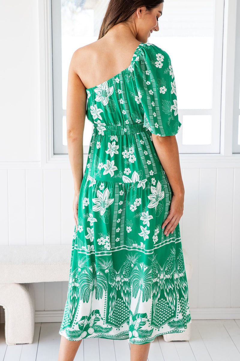 The Samaya Dress - Tropical Green