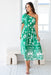 The Samaya Dress - Tropical Green - Sparrow & Finch Boutique