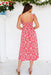The Sangria Dress - Carmine Flair - Sparrow & Finch Boutique