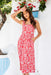 The Sangria Dress - Carmine Flair - Sparrow & Finch Boutique