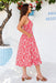The Sangria Dress - Carmine Flair - Sparrow & Finch Boutique