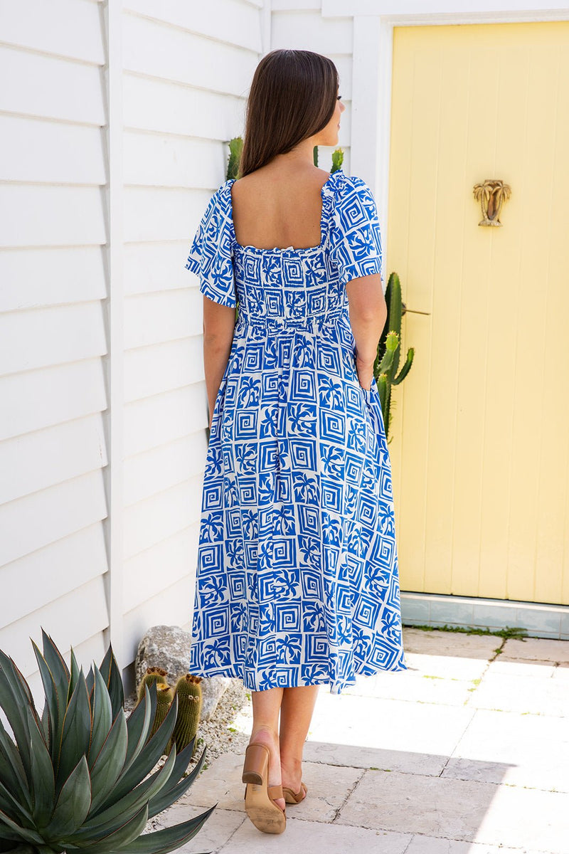 The Sarlie Dress - Hawaiian Blue