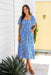 The Sarlie Dress - Hawaiian Blue - Sparrow & Finch Boutique