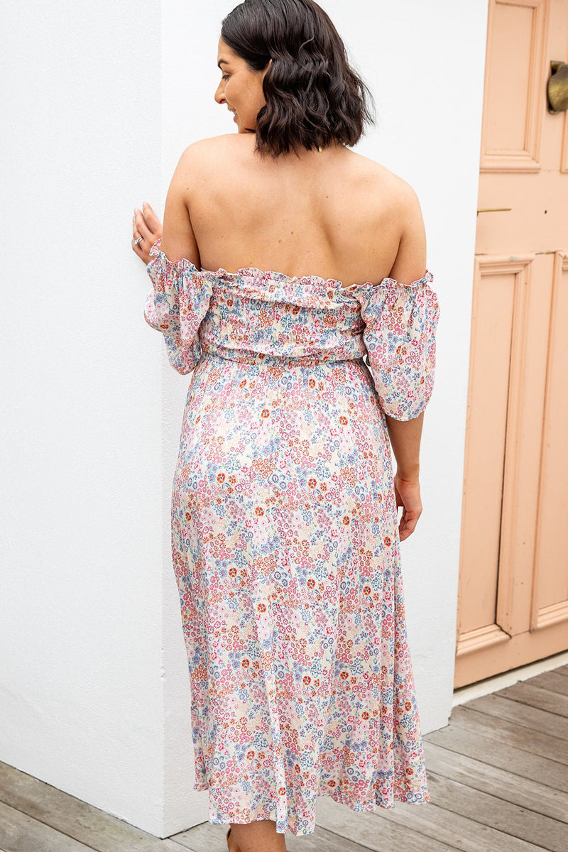 The Sarlie Dress - White Blossom