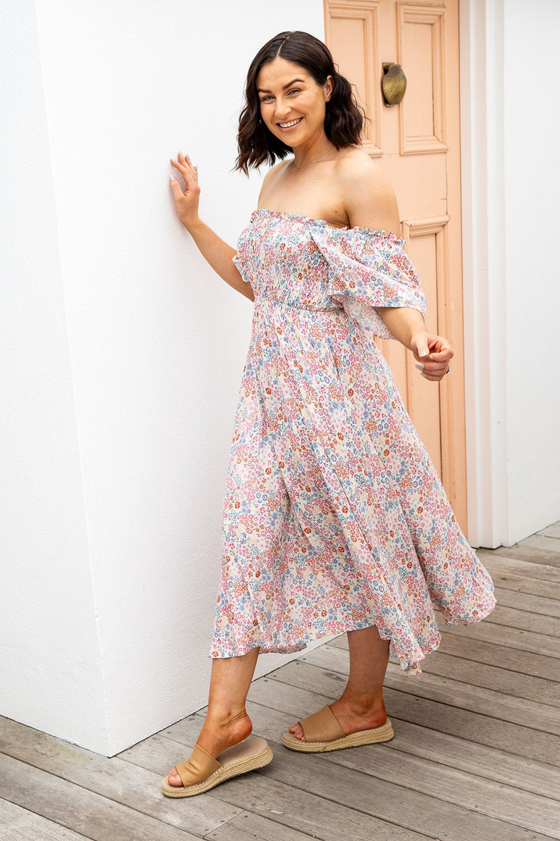 The Sarlie Dress - White Blossom