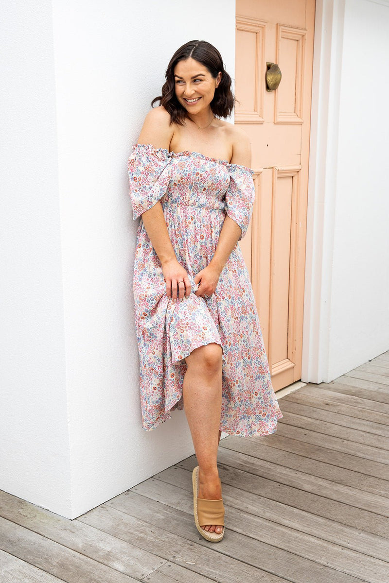 The Sarlie Dress - White Blossom