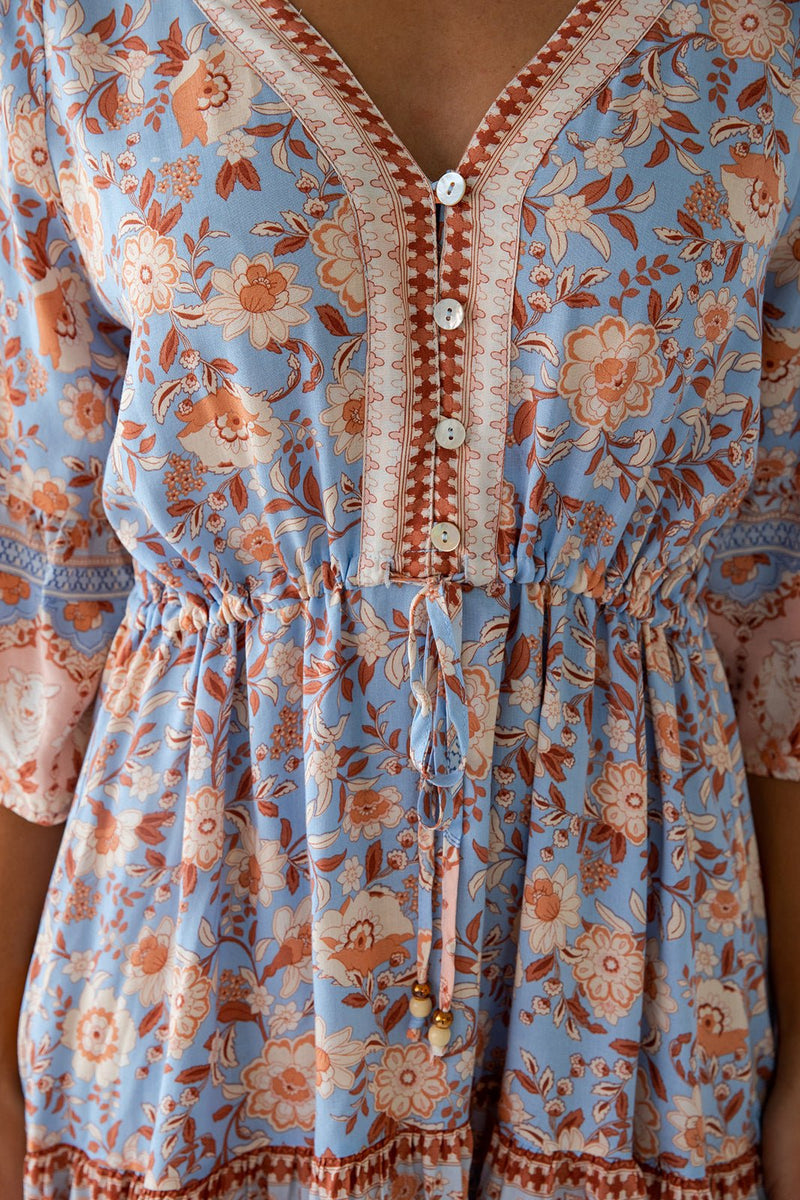 The Saskia Dress - Aries Blue