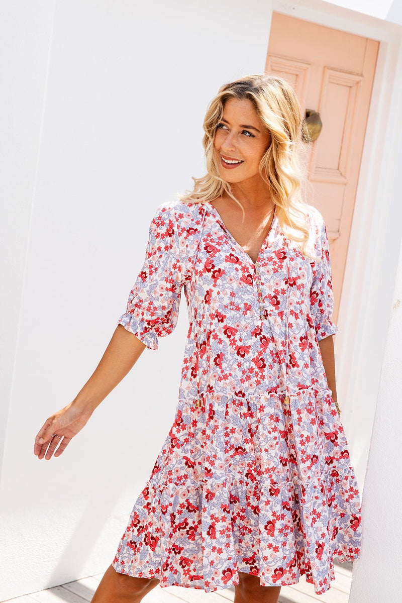 The Saturn Dress - Poppy Haze