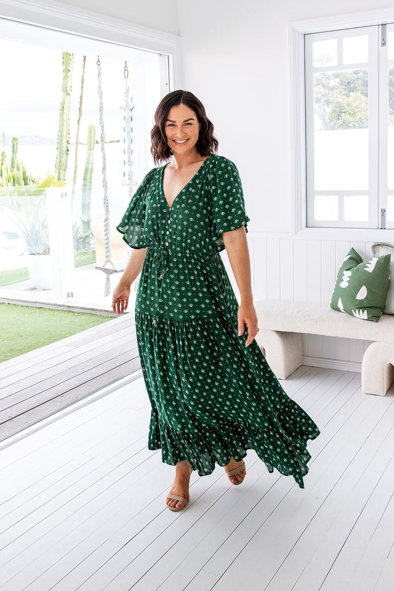 The Scarlett Dress - Highland Green
