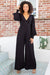The Seraphina Jumpsuit - Onyx - Sparrow & Finch Boutique