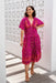 The Sienna Dress - Royal Fuchsia - Sparrow & Finch Boutique