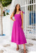 The Tula Dress - Magenta - Sparrow & Finch Boutique