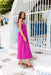 The Tula Dress - Magenta - Sparrow & Finch Boutique