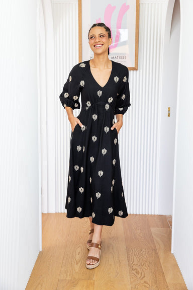 The Veronica Dress - Dark Majora - Sparrow & Finch Boutique