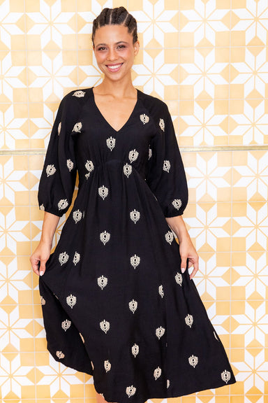 The Veronica Dress - Dark Majora - Sparrow & Finch Boutique