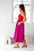 The Vesta Dress - Fuchsia - Sparrow & Finch Boutique