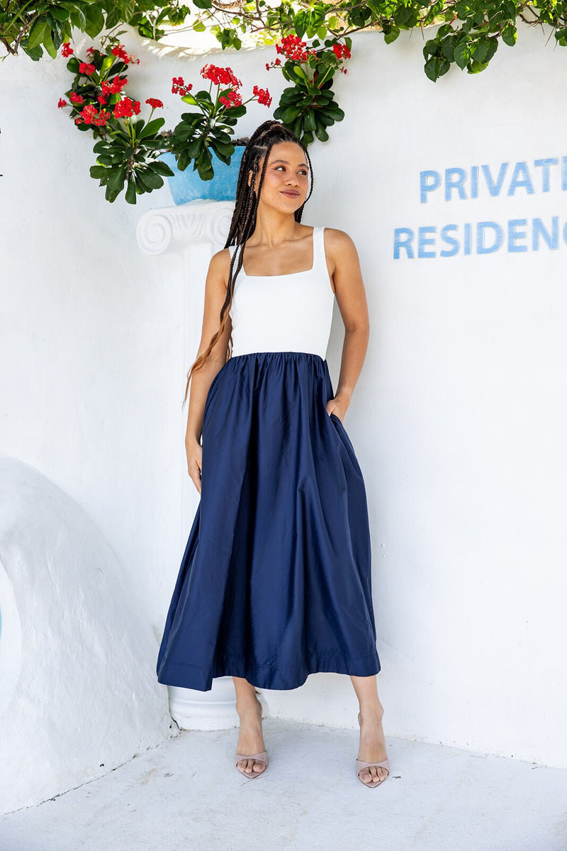 The Vesta Dress - Navy
