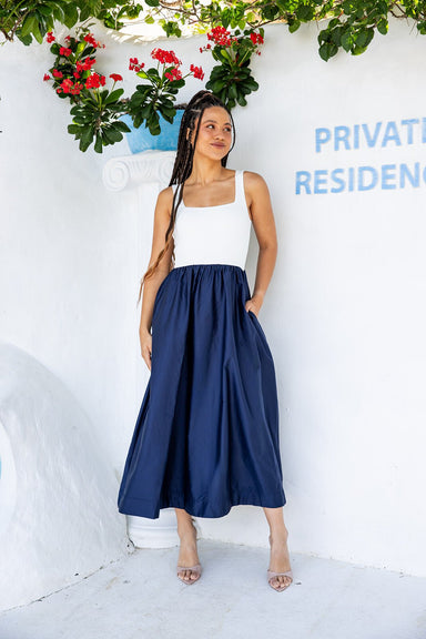 The Vesta Dress - Navy - Sparrow & Finch Boutique