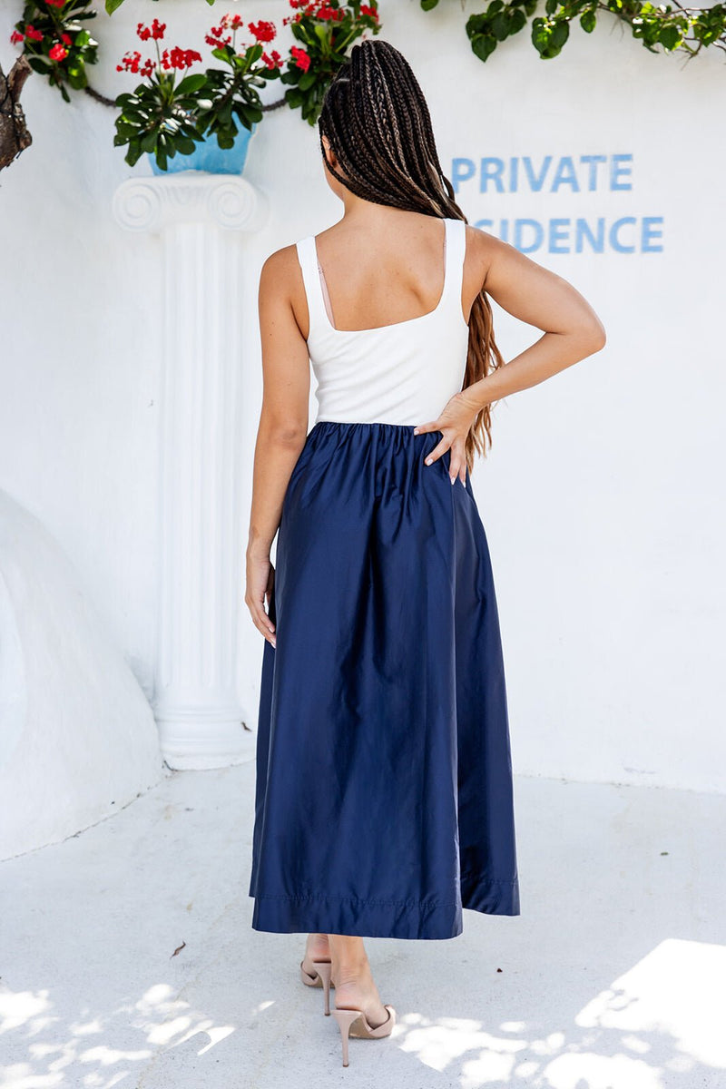 The Vesta Dress - Navy