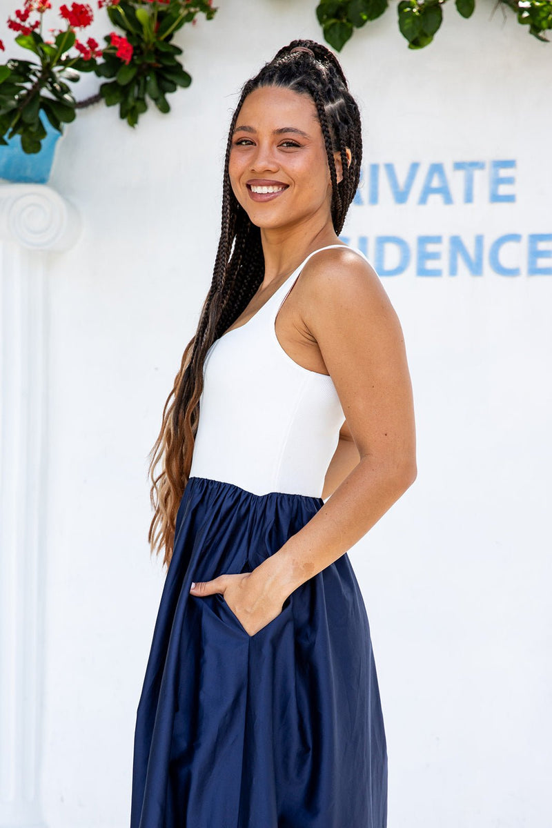 The Vesta Dress - Navy