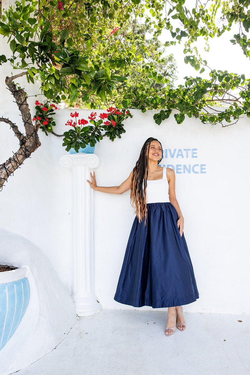 The Vesta Dress - Navy