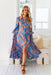 The Xanthe Dress - Blue Tiger - Sparrow & Finch Boutique