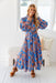 The Xanthe Dress - Blue Tiger - Sparrow & Finch Boutique