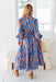 The Xanthe Dress - Blue Tiger - Sparrow & Finch Boutique