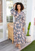 The Xanthe Dress - Pink Tiger - Sparrow & Finch Boutique