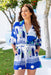 The Zaya Playsuit - Paros Blue - Sparrow & Finch Boutique