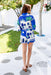 The Zaya Playsuit - Paros Blue - Sparrow & Finch Boutique
