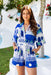 The Zaya Playsuit - Paros Blue - Sparrow & Finch Boutique