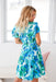 The Zia Dress - Bondi Blue - Sparrow & Finch Boutique