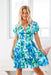 The Zia Dress - Bondi Blue - Sparrow & Finch Boutique