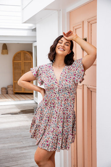 The Zia Dress - Casa Floral - Sparrow & Finch Boutique