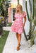 The Zia Dress - Floral Carmine - Sparrow & Finch Boutique