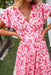 The Zia Dress - Floral Carmine - Sparrow & Finch Boutique