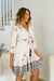 The Zola Dress - Beige Palm Majesta - Sparrow & Finch Boutique