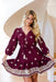 The Zola Dress - Ruby Majesta - Sparrow & Finch Boutique