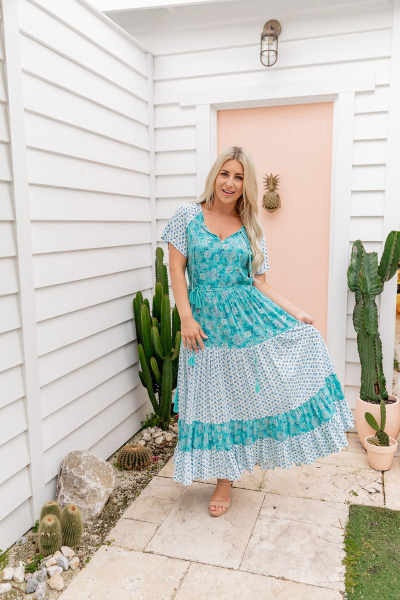 The Juno Dress - Spring Turquoise