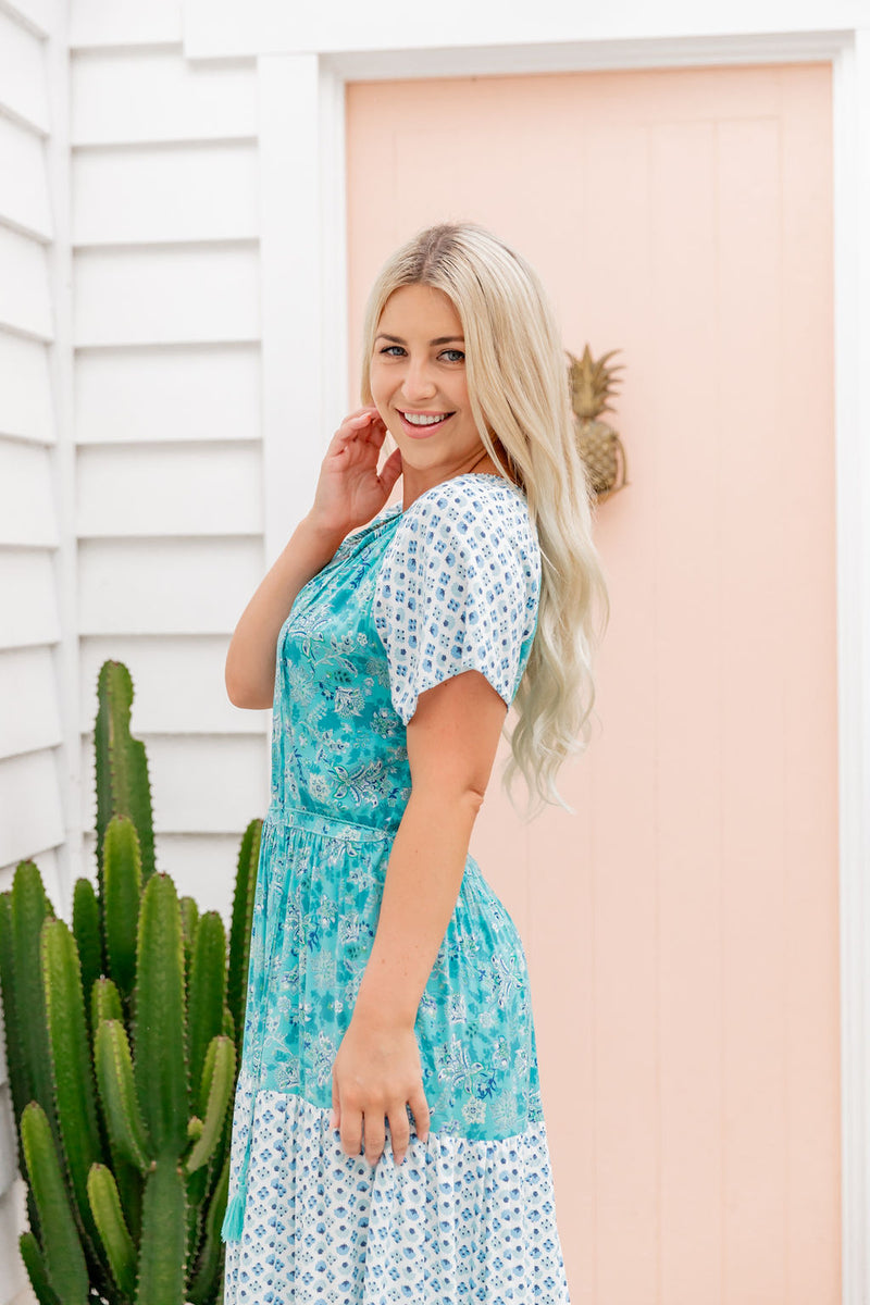 The Juno Dress - Spring Turquoise