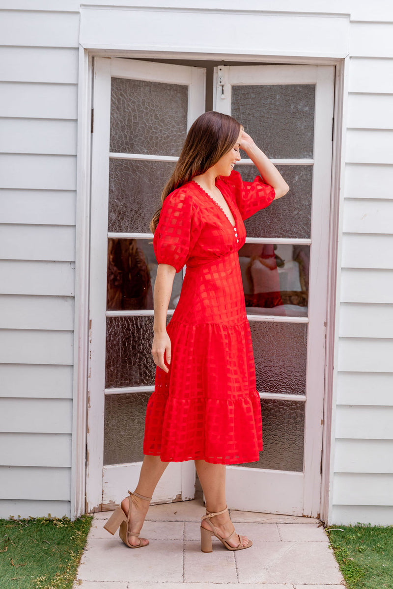 The Deliza Dress - Red