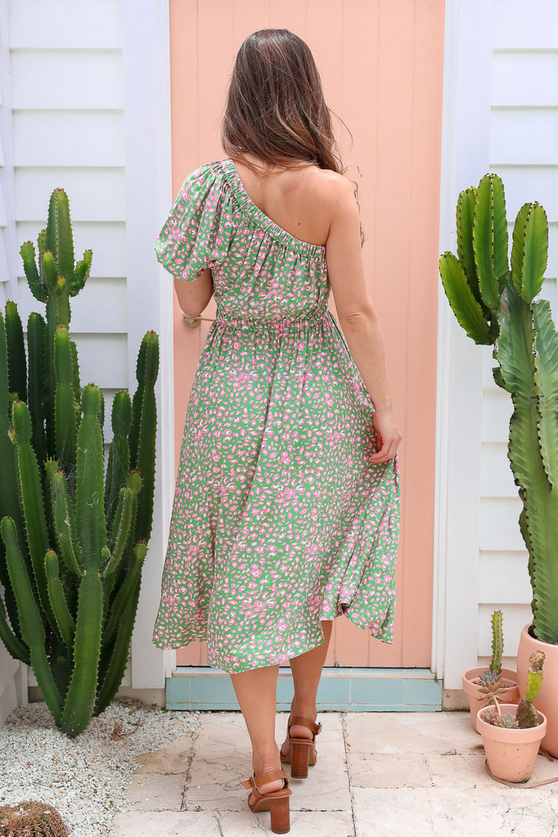 The Solange Dress - Jungle Green