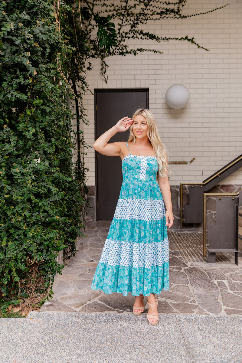 The Sylvia Dress - Spring Turquoise