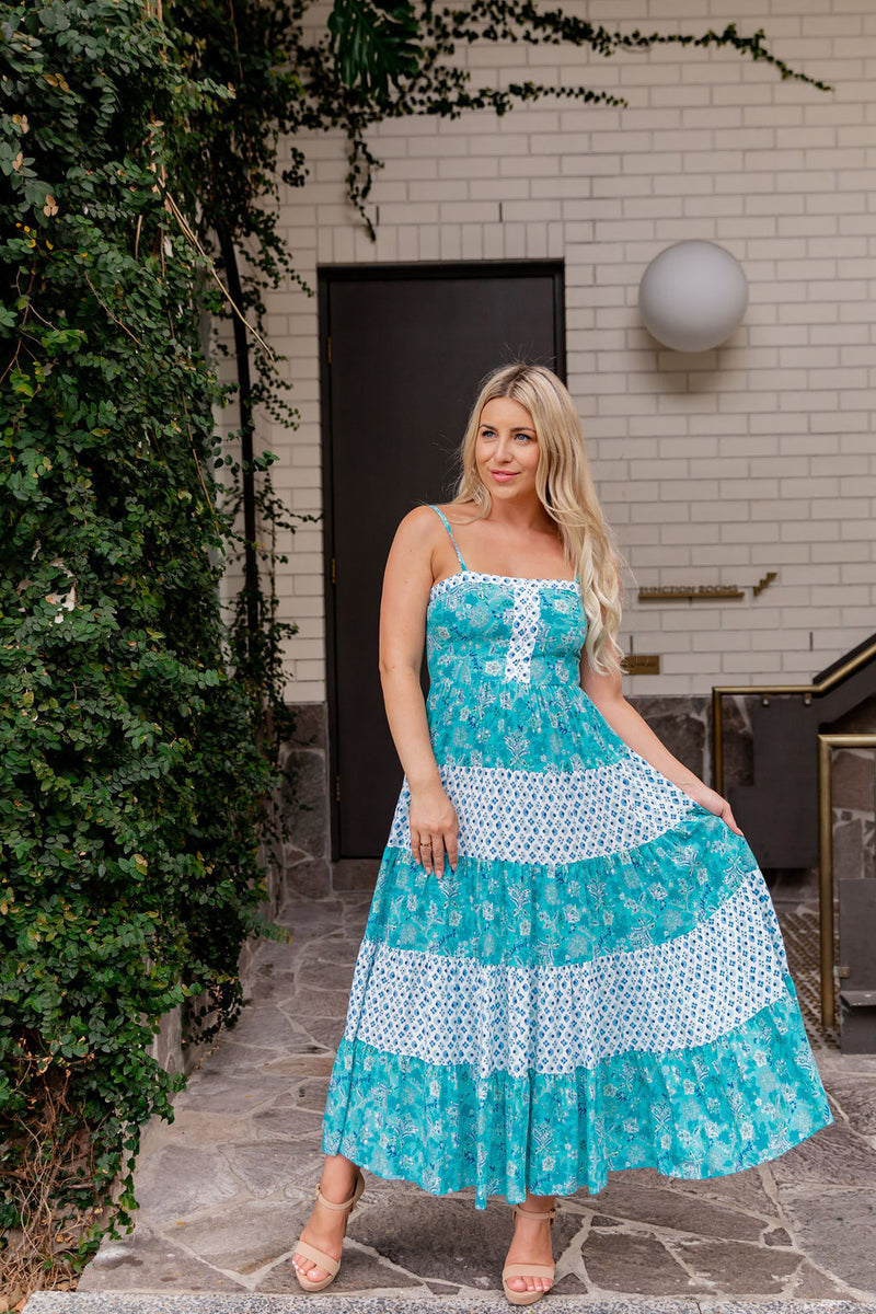 The Sylvia Dress - Spring Turquoise