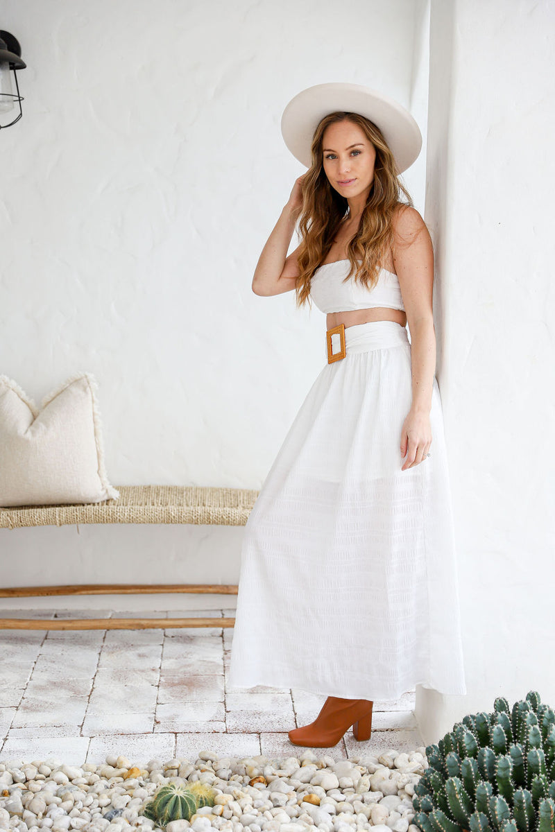The Leilani Set - White (Skirt)