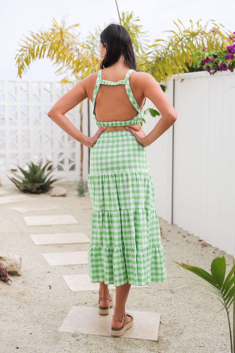 The Gingham Top - Green