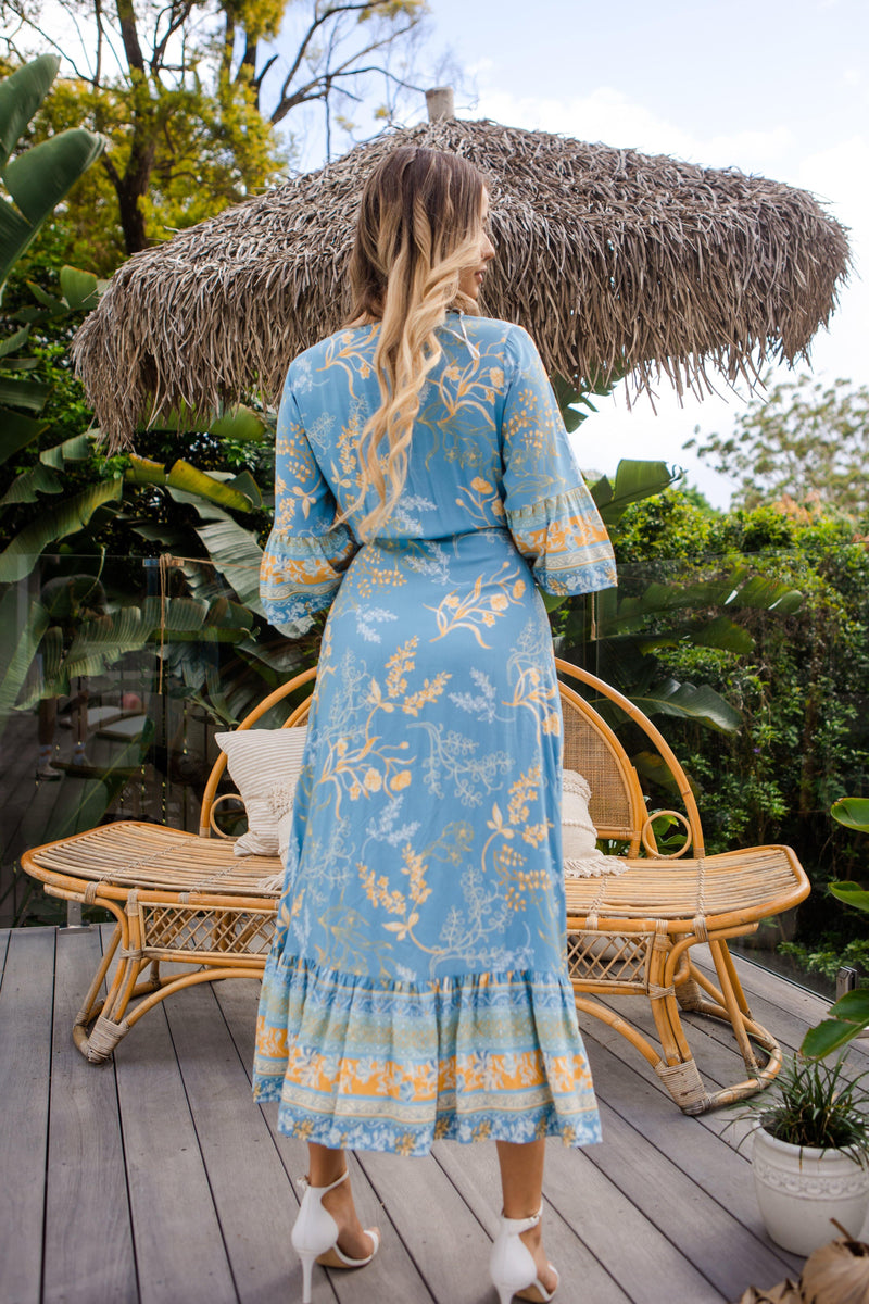 The Ida Dress - Amazon Blue