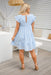 The Elford Dress -  Baby Blue - Sparrow & Finch Boutique